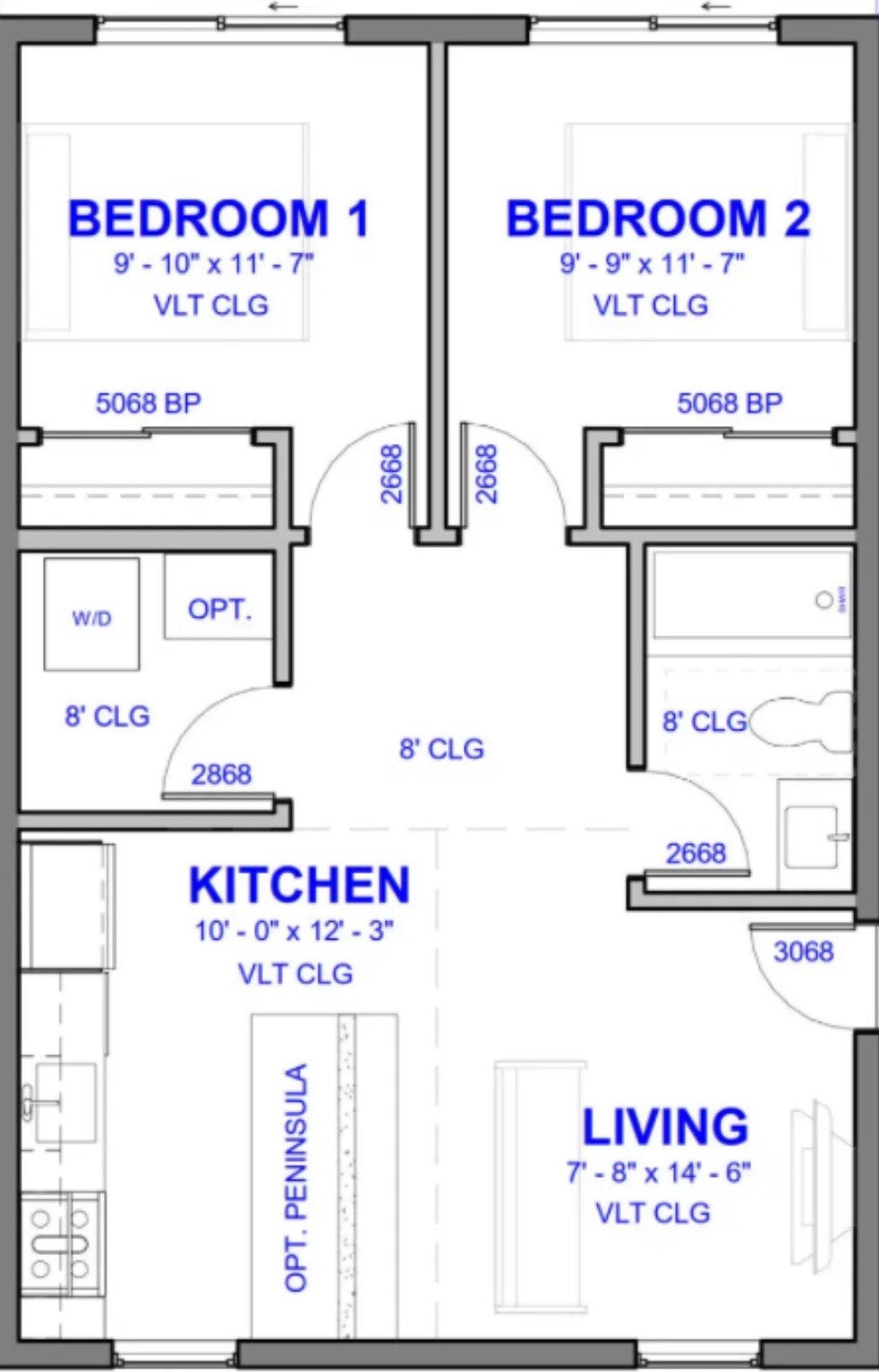 2 Bedroom New Construction System