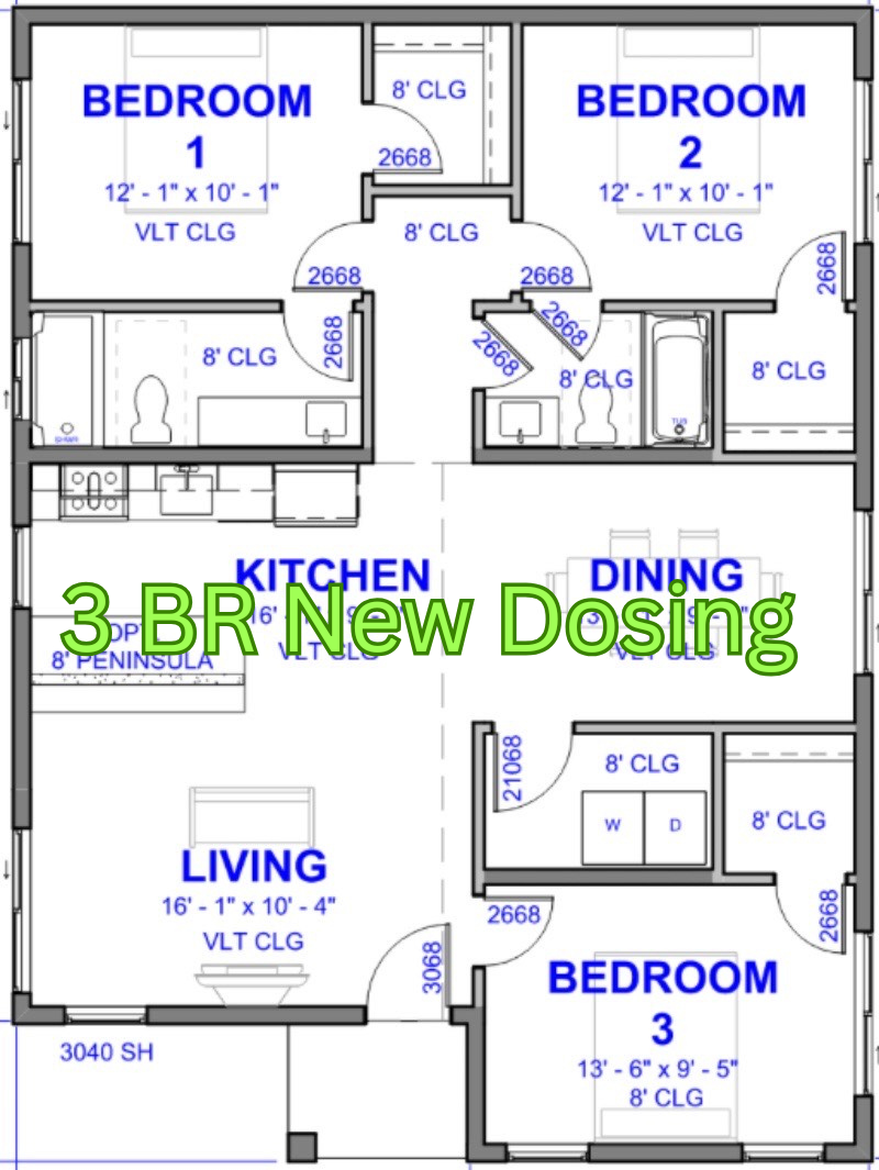 3 Bedroom New Construction Dosing System