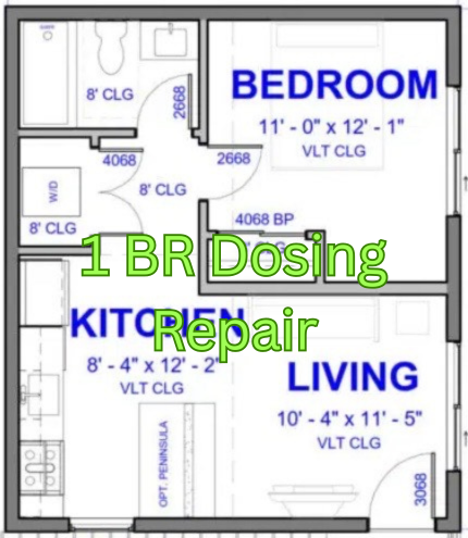 1 Bedroom Repair Dosing system